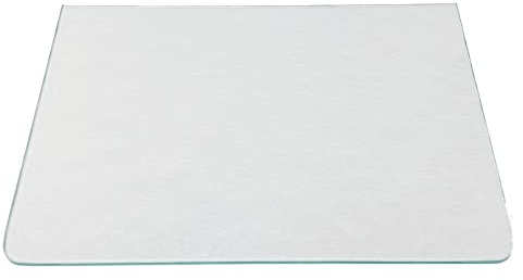 Kühlschrank Einlegeboden - Strukturglas Kathedral 4 mm – Glasplatte, 2 abgerundete Ecken, alle Maße lieferbar (89,96 EUR/qm) - 480 mm x 410 mm