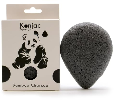 Teardrop Konjac Sponge Bamboo Charcoal Anti-bacterial Teardrop Konjac Sponge