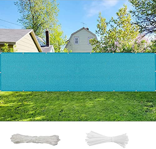 YANHONG Protezione della Privacy Schermo 110x450cm(43x177inch) Recinzione Copertura Schermante per Balcone Privacy Anti-UV Facile da Installare per Recinzione, Blu