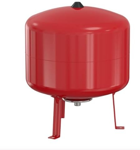 Ausdehnungsgefäß BASEFLEX für Zentralheizung - mit einer Sackmembran - Druck 6 Bar - Max. Mediumstemperatur 120 Grad - Fassungsvermögen 12 Liter - Rot (35L)