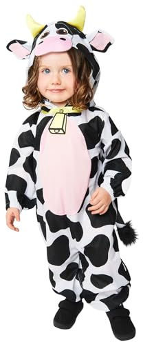 Amscan 9916826 - unisex koformad jumpsuit med huva för världsbokdagen, babyförklädnad, ålder: 18–24 månader