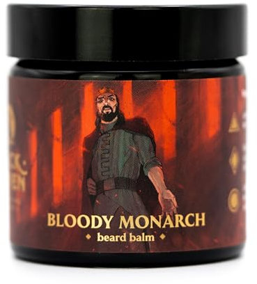 Slickhaven Bloody Monarch Bartbalsam 60ml – Leder-Tabak Duft – Handgefertigte Qualität, nährt, schützt, glättet