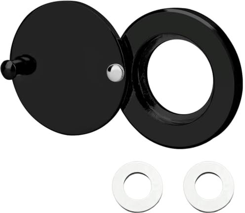 Cache-judas noir avec autocollants plats pour judas pour hôtels