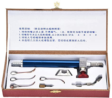 Oxygen Welding Torch, Jewelry Torch Soldering Gun with 5 Tips, Ideal for Jewelry and Electronics Repair, Storage Box for Easy Carry, Made for Oxygen Cylinders, Jewelry Welding Tool