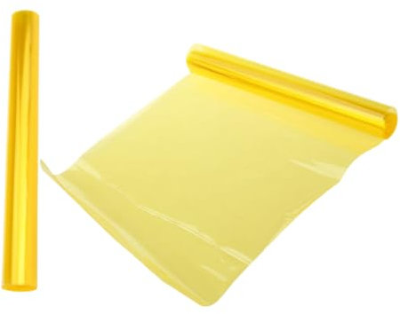 GRIRIW Gelber Scheinwerfer Tönungsfilm Auto Vinyl Folie Für Scheinwerfer Und Nebelscheinwerfer Tönungsfolie Für Rückleuchten Und Nebelscheinwerfer