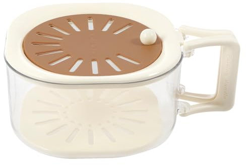 Fruit Washing Bowl with Strainer 2 in 1 Draining and Preservation Basket Drain Colander Bowl Fruit Washer Drainer Container Set with Lid and Handle Vegetable and Fruit Washing Draining Basket (1pcs)