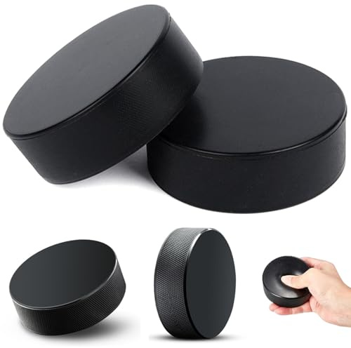 NIDONE Foam Ice Hockey Pucks 4pcs Hockey de Glace résistant aux usures Poudoise légère pour pratiquer et entraînement Classique Pobie Doux pour Les Cadeaux à Usage intérieur