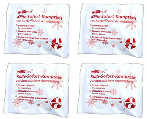 4 pieza kühlkompressen 17 x 13,5 cm, kühlpads Cojín | compresa de frío instantáneo | refrigeración Pack | Hielo