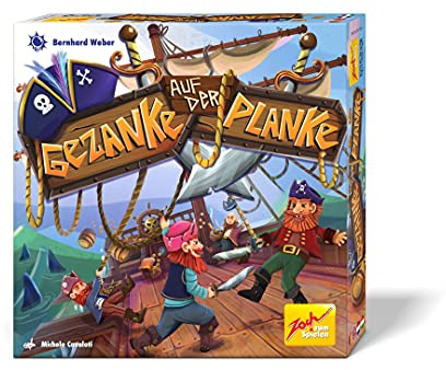 Zoch 601105159 Gezanke auf der Planke – das spannende Piratenspiel, 2 bis 4 Spieler, ideales Familienspiel, für Jungen und Mädchen ab 6 Jahren