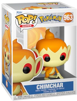 Funko Pop Games: Pokemon - Chimchar - Figura de vinilo coleccionable - Idea de regalo - Producto oficial - Juguetes para niños y adultos - Fans de los videojuegos - Figura modelo para coleccionistas y