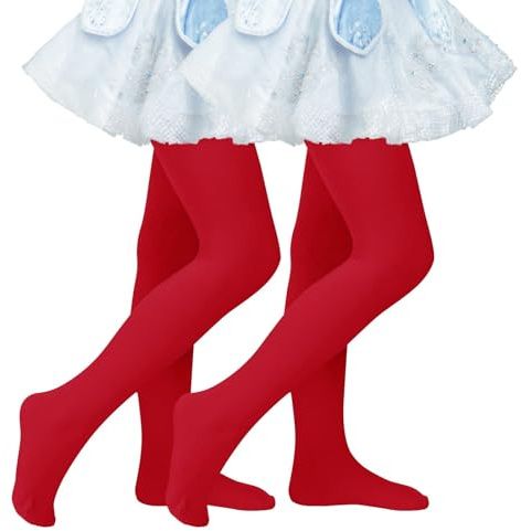 Century Star Collant da balletto per bambine – 2 paia di collant da danza elastici per neonati e bambini, antiscivolo, perfetti per balletto, danza e sport, 1-3 Jahre