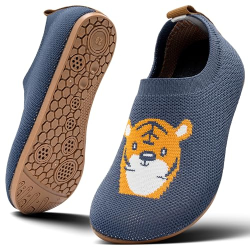 KOWAYI Enfants Garçons Pantoufles Barefoot, Filles Chaussures Barefoot souples, Chaussures de bain légères, Chaussures d'apprentissage de la marche mignonnes pour bébés