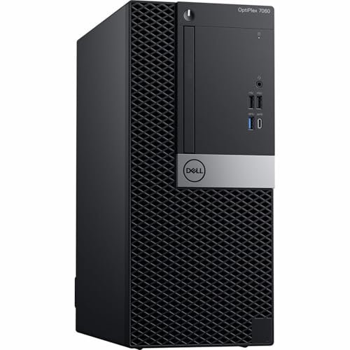 PC torre de escritorio Dell 7060, procesador Core i7-8700, 32 GB RAM, disco duro de 1 TB NVMe, Win 11 Pro, reacondicionado