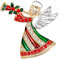 Pin de solapa de ángel, broches de ángel para mujeres,Pins de solapa de Navidad elegantes - Accesorios de ropa de figura de chicas de trompeta espumosa