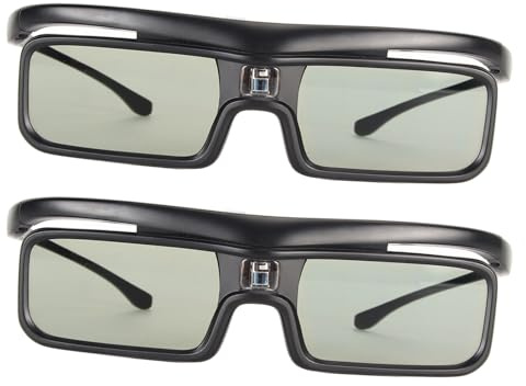 2st 3D-glasögon, Laddningsbar Aktiv Slutare 3D-glasögon, DLP-länk 3D-glasögon Som Passar för LTV-2500 3000 Pro 3500 Pro 3D-projektorer