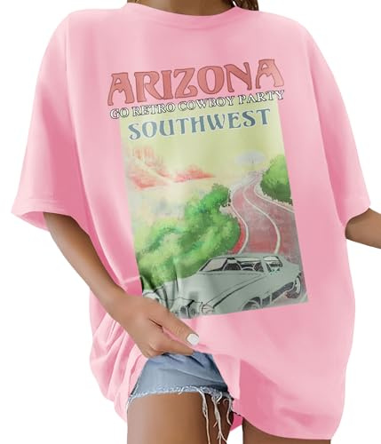Lonya T-shirt dam rund hals överdimensionerad kortärmad topp bomull T-shirt sommar enfärgad t-shirt t-shirt casual plus storlek lös t-shirt solstrand tryck toppar