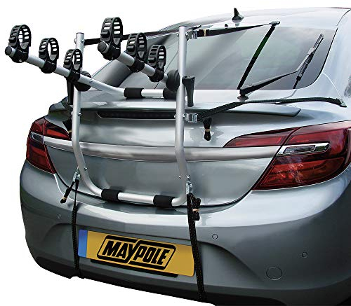 Maypole Rear Mounted Alloy Cycle Carrier for 3 Bikes Total 45 kg