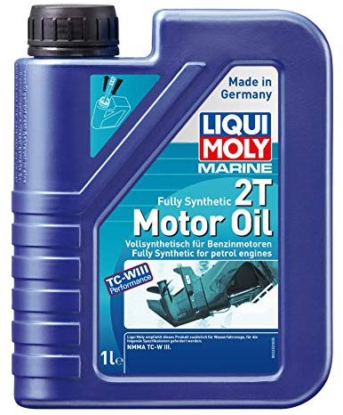 LIQUI MOLY Marine Fully Synthetic 2T Motor Oil | 1 L | Arrancar aceite de 2 tiempos | 25021