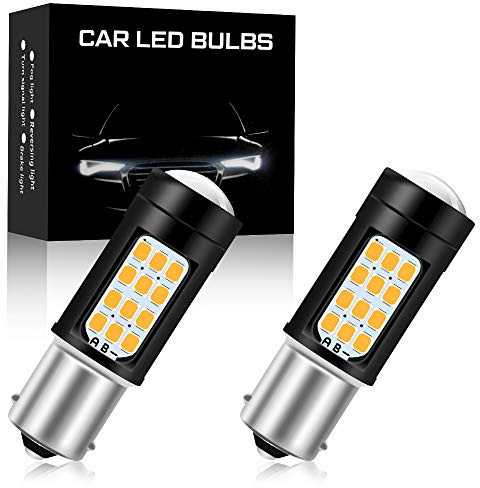 2 pz Ambra 1156 BA15S P21W Super Bright 2835 42SMD Lampadine LED per auto Indicatori di Direzione Luci di Parcheggio Luci di coda Luci di Posizione Laterali 6000K 12V