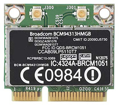 Tosuny Tarjeta de Red MIINI PCIE BCM94313HMGB 802.11B / G/N Soporte de Tarjeta de Red para Modelo G4 G6 G7 CQ43 CQ56 Serie DV6-6000 Serie DV7-7000, Bluetooth 3.0 Incorporado