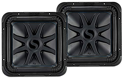 KICKER 44L7S152 Car Audio Solobaric 15 Subwoofer Square L7 Dual 2 Ohm Sub Pair