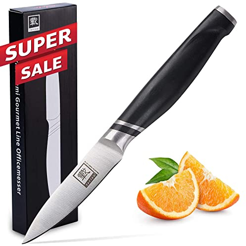 zayiko NAMI Officemesser 20 cm Länge mit 8 cm Klinge aus deutschem Edelstahl und ergonomischen Griff aus ABS, Vielseitiges Profi-Küchenmesser