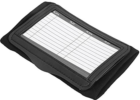 Soprts Playbook Wristband Wrist 2-Blatt Football Card Holder Wristband Notepad für Verschiedene Sportarten