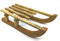 DARO DEKO Holz Schlitten Natur braun 23 x 45,5cm