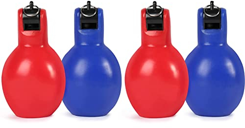 Dingfeiyu 4 Stück Handpfeife, Trillerpfeife Sportpfeife für Trainer, Schiedsrichter, Sportlehrer, Hundetrainer, Trillerpfeife Laut Notfall, Trainer Zubehör Fußball