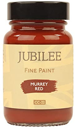 Guild Lane Jubilee Furniture Paint – Upcycle & Transform Wood, Metal & Glass – Soft Sheen Finish for Indoor & Outdoor – Durable & Easy to Apply Multi-Surface Paint (Murrey Red, 60ml)