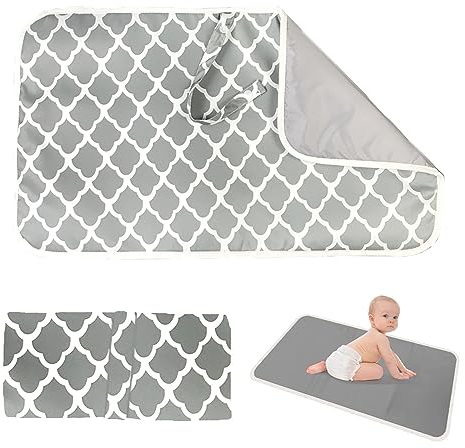 Baby Wickelunterlage, Tragbare Wickelunterlage, Wickelunterlage für Unterwegs, Reise-Wickelunterlage, Wasserdicht, Zusammenklappbar, Für Babys Auf Reisen, Geschenke für Babypartys