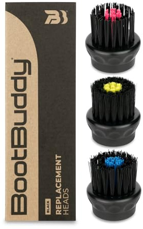 Boot Buddy Paquete de 3 cabezales de repuesto – Juego de cepillos intercambiables para el cuidado del calzado y fácil limpieza de zapatos