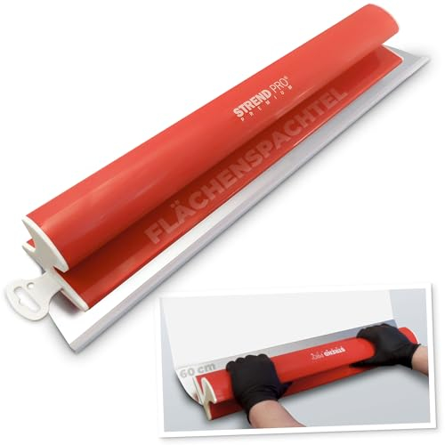 STREND PRO Spatule de surface de 60 cm de qualité supérieure avec manche en Z | Kit de mastic professionnel Z pour cloisons sèches, enduits | Lame simple en acier inoxydable 0,3 mm | Spatule de