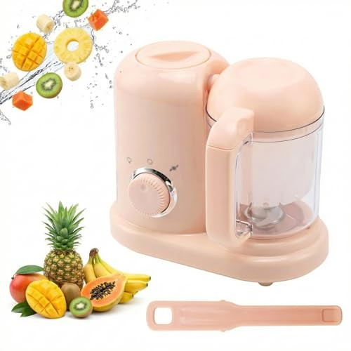 Baby Food Maker 4 in 1 Food Processor Chopper Multifunctional Food Steamer and Blender Auto Cooking and Grinding Puree Maker for Healthy Baby Food