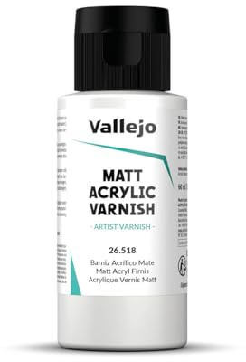 Vallejo - Permanent Acrylic Varnish | Matte Finish 60 ml. (2.02 fl.oz.) | Extraordinary Hardness & Permanence | Scratch Resistant & Non-Yellowing | Outdoor and Indoor Surfaces