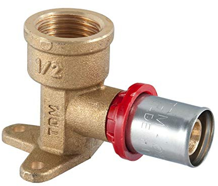 TDM 20er Pressfitting Wandwinkel – 1/2 Innengewinde für 2,0 mm Rohr Aluverbund Mehrschichtverbundrohr, DVGW-zertifiziert, 1/2 x 20