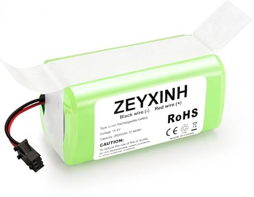ZEYXINH 14,4V 2600mAh Batería de Repuesto Li-Ion, Compatible con Conga 990, 1090, 1790, 1990 Excellence, Compatible con eufy RoboVac 11S, 15C, 30C, G30 y Deebot N79S