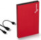 SUHSAI 250 GB Externe tragbare Festplatte 2,5 Zoll Speicher-/Sicherungslaufwerk mit USB 2.0-Speichererweiterungsfestplatte, Slim-Festplatte, kompatibel mit Mac, PC, Laptop, Desktop (Rot)