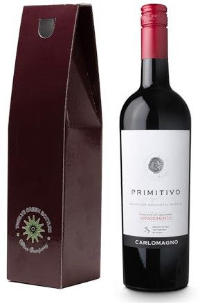 Twelve Green Bottles | Carlomagno Primitivo Appassimento 75cl In Branded Gift Box | 14% ABV