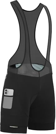 Santic Culotte Ciclismo Hombre Culote MTB Pantalones Cortos Acolchado Negro S