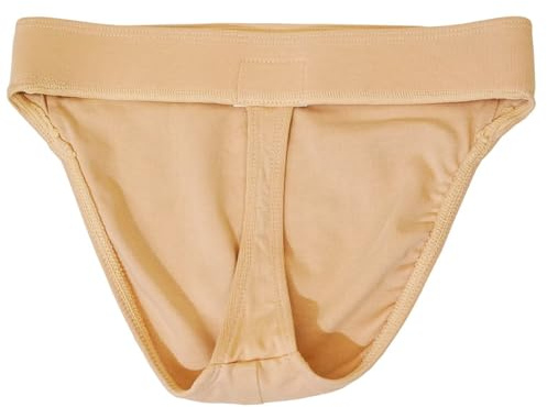 s.lemon Dance Belt, Cotton Ballerina Dance Briefs Male Ballet Thong for Boys Men 16 Beige