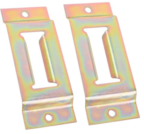 Veemoon 2pezzi Ancoraggio E-track in Ferro Zincato Per Rimorchi e Camion Fissaggio Sicuro Per Carichi Pesanti Cinghie e Rotaie Soluzione Montaggio Versatile