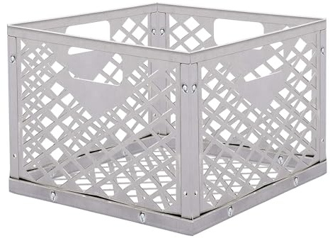 À Feu - À Charbon De Bois, Acier Inoxydable Robuste, Boîte De Support De Charbon De Bois Durable | Paniers De Réchaud Pour Fumoir Décalé Adapté À La Plupart Des Grilles Barbecue Cuisson