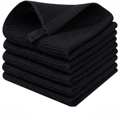 PjuQow 5 Stück Barista Tuch, Spültücher, 30x30 cm, Hochwertige Barista Tücher für Küche und Haushalt, Langlebig und Saugfähig