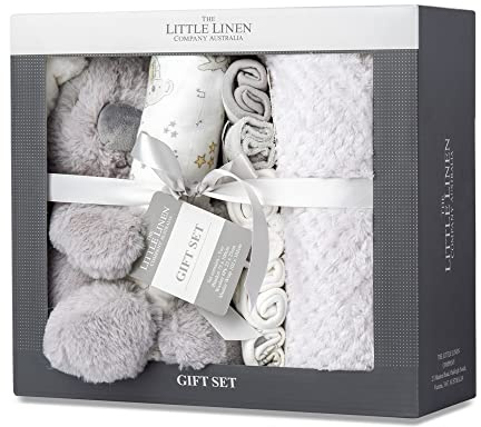 The Little Linen Company Geschenk-Set in Box – Frecher Koala