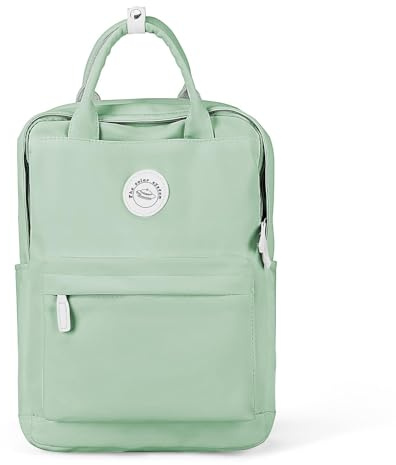 HYC00 Rucksack Mädchen Teenager Jungen Schulrucksack 14 Zoll Laptop Schulranzen Leichtgewicht Schultaschen, Reisen Rucksack für Damen Herren,Minzgrün