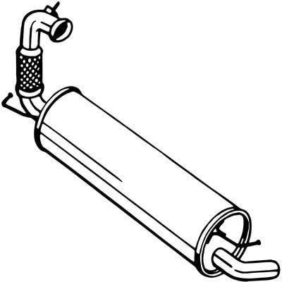 BOSAL 200-143 Endschalldämpfer Endtopf