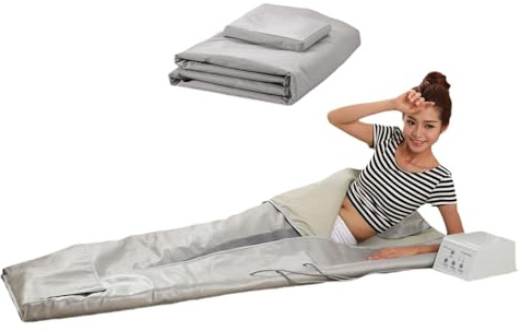 Sauna de vapor casera Manta de sauna de infrarrojos lejanos de 3 zonas, manta de sauna FIR for pérdida de peso for seguridad, forma del cuerpo, adelgazamiento, fitness for mujeres Portátil y convenien