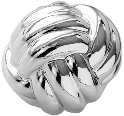 Amosfun Decorazione Nodo in Ceramica Nordic Stile Elegante Scultura Da Tavolo Resistente e Lucida Per Casa Ufficio Hotel Ornamento Minimalista Thread Knot