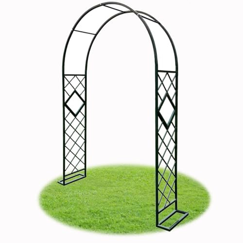 Arco per Rampicanti Arco Giardino Verde Padiglioni Reticolo Stile Romantico Arco per Rose Arco di Nozze Larghezza 140-340cm(W180xH230xD40cm)